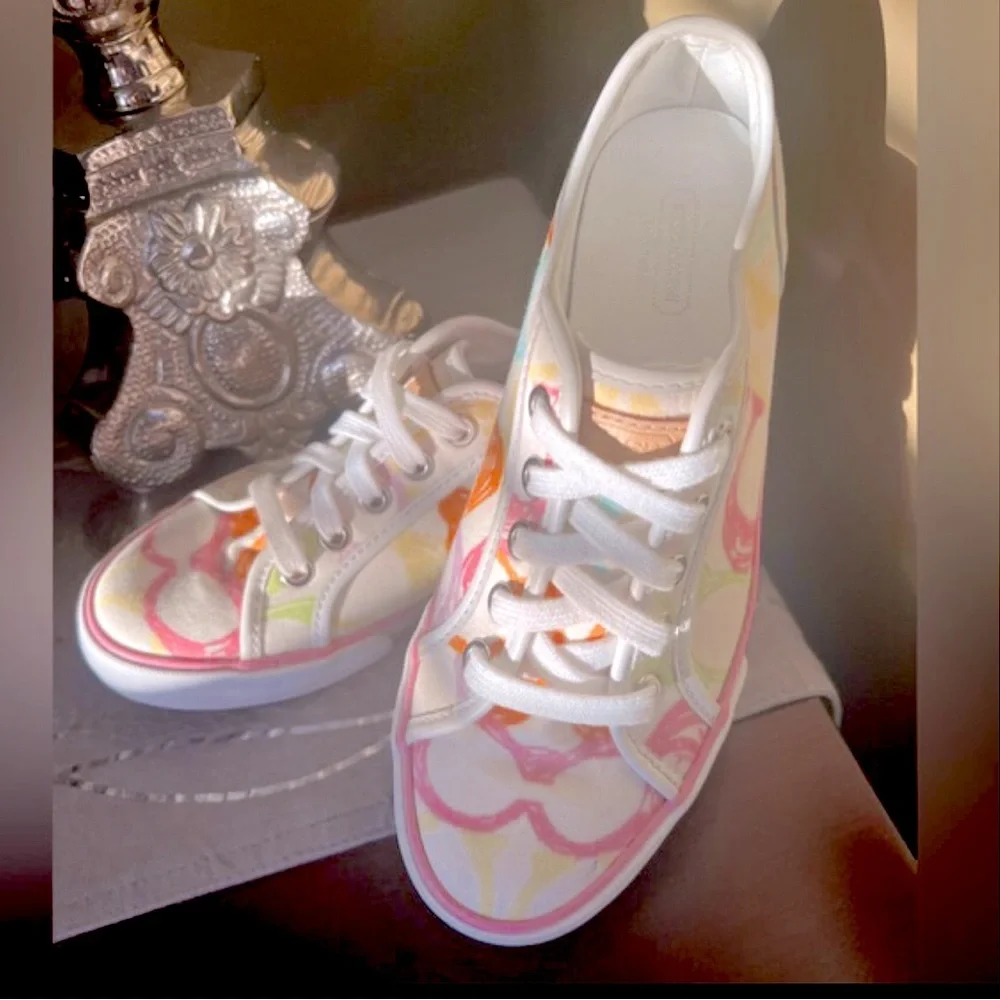 Coach Dee Pastel Signature Cs Logo Sneakers - Picture 2 of 9